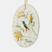 Ornement En Céramique Colibri à queue mousseuse (Gauche)