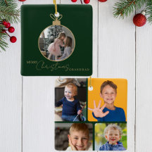 collage de photos personnalisé Boule de Noël Joyeu