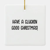 Ornement En Céramique Collage de poulets mignons (Dos)