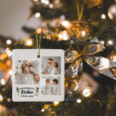 Ornement En Céramique Collage Photo & Grand-Mère Cuisine Toujours Ouvert