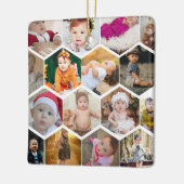 Ornement En Céramique Collage photo Hexagon (Gauche)