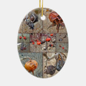 Ornement En Céramique Collage rose (Dos)