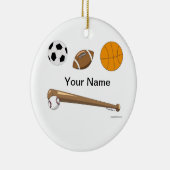 Ornement En Céramique Collage sportif (Droite)
