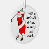 Ornement En Céramique Collectif de Noël de golf (Droite)