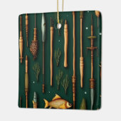 Ornement En Céramique Collection de pêche (Gauche)