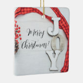 Ornement En Céramique Collection Joy et Ribbon Holiday (Droite)