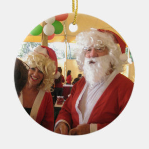 Ornement En Céramique Collection Père Noël élégante.