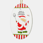 Ornement en céramique collective de Noël de Badmin (Gauche)