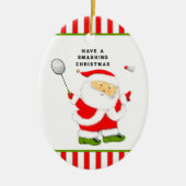 Ornement en céramique collective de Noël de Badmin (Devant)