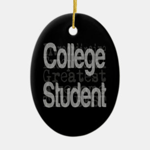 Ornement En Céramique College Student Extraordinaire