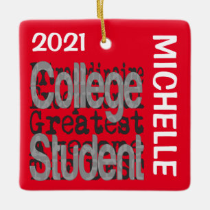 Ornement En Céramique College Student Extraordinaire CUSTOM