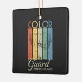 Ornement En Céramique Color Guard "Interpréter la musique" (Gauche)