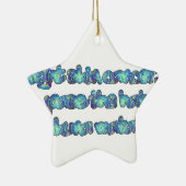 Ornement En Céramique Combattre le cancer de la peau, passer le Casquett (Droite)