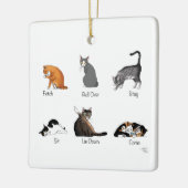 Ornement En Céramique Commandes Cat (Gauche)