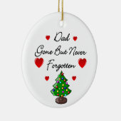 Ornement en céramique commémoratif d'arbre de Noël (Droite)