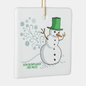 Ornement En Céramique Comment les flocons de neige sont fabriqués (Droite)