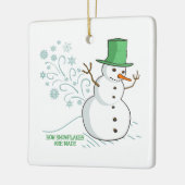 Ornement En Céramique Comment les flocons de neige sont fabriqués (Gauche)