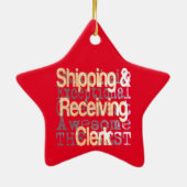 Ornement En Céramique Commis d'expédition et de réception Extraordinaire (Dos)