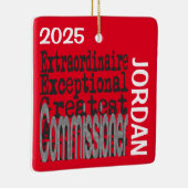 Ornement En Céramique Commissaire Extraordinaire CUSTOM (Droite)