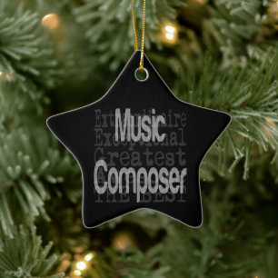 Ornement En Céramique Compositeur de musique extraordinaire