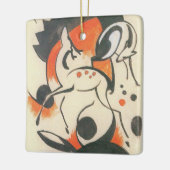 Ornement En Céramique Composition avec deux cerfs par Franz Marc (Gauche)