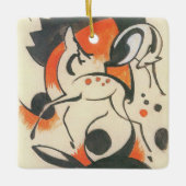 Ornement En Céramique Composition avec deux cerfs par Franz Marc (Devant)