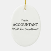 Ornement En Céramique Comptable (Devant)