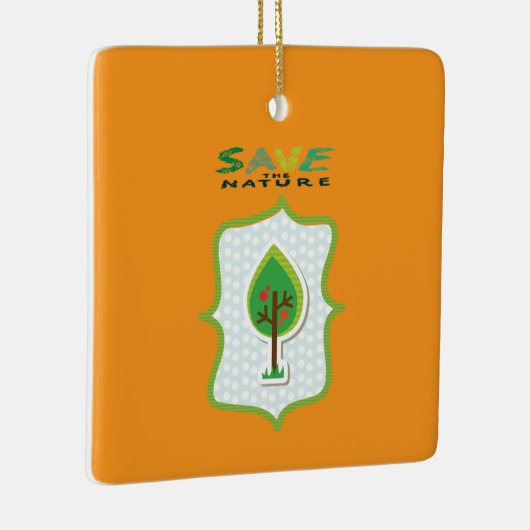 Ornement En Céramique Conception À feuillage persistant écologique (Droite)