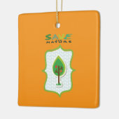 Ornement En Céramique Conception À feuillage persistant écologique (Gauche)