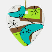 Ornement En Céramique Conception de boomerang inspirée par ère atomique (Droite)