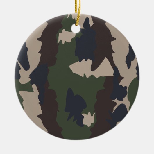 Ornement En Céramique Conception de camouflage (Devant)