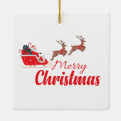 Ornement En Céramique Conception de Noël et rennes (Dos)