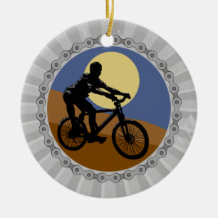 Ornement En Céramique conception de pignon de chaîne de vélo tout terrai