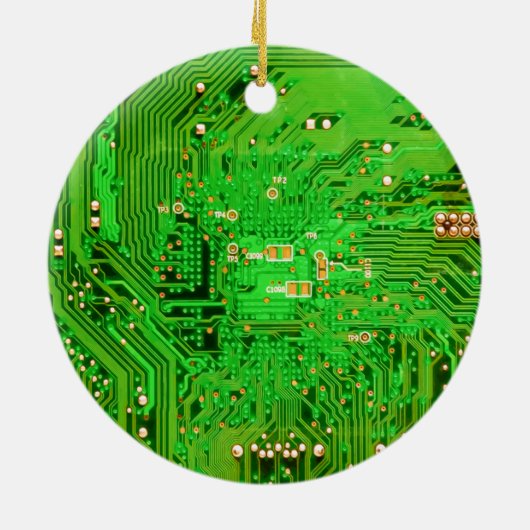 Ornement En Céramique Conception des cartes de circuits (Dos)