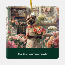 Conception fleur de Noël de chat par fleuriste Pap