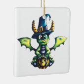 Ornement En Céramique Conception magique du dragon d'Halloween (Droite)