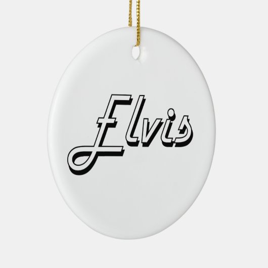 Ornement En Céramique Conception nommée classique d'Elvis rétro (Droite)