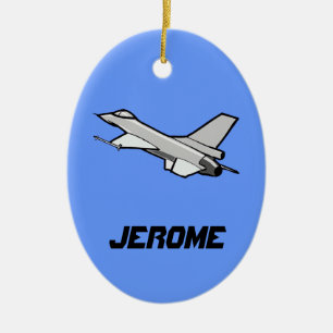 Ornement En Céramique Conception personnalisée de faucon de combat F16