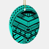 Ornement En Céramique Conception Samoane tribale de tatouage dans la (Droite)