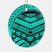 Ornement En Céramique Conception Samoane tribale de tatouage dans la (Gauche)