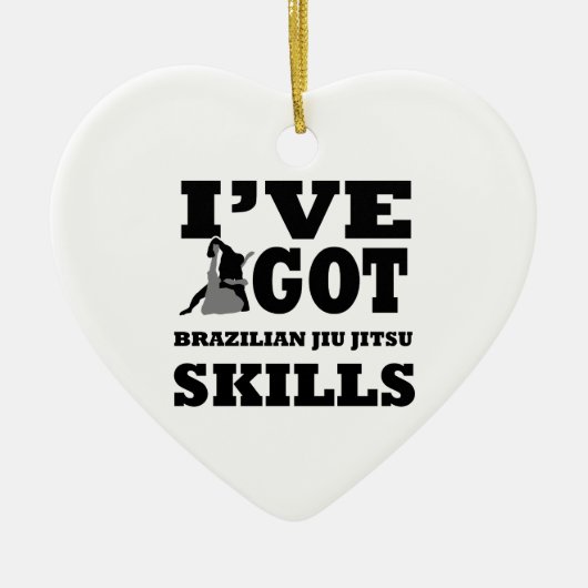 Ornement En Céramique Conceptions d'arts martiaux de Jiu Jitsu de (Devant)