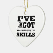 Ornement En Céramique Conceptions d'arts martiaux de Jiu Jitsu de (Gauche)