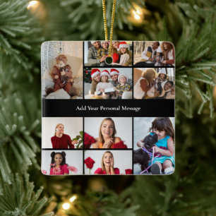 Ornement En Céramique Concevez votre propre 10 photo Collage Poster