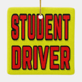 Ornement En Céramique Conducteur débutant (Dos)