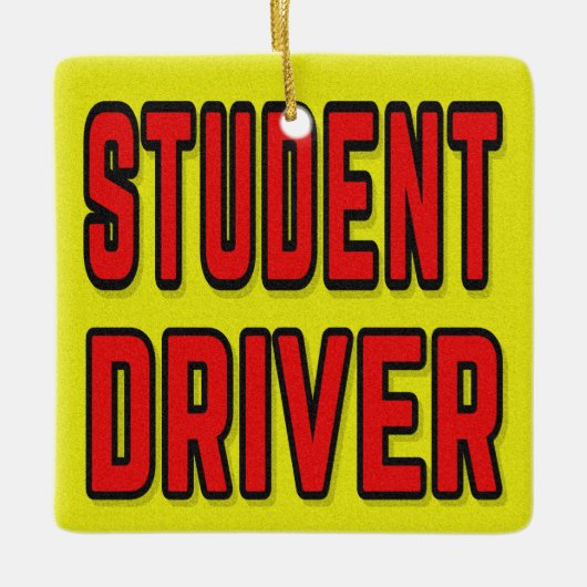 Ornement En Céramique Conducteur débutant (Devant)