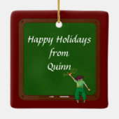 Ornement En Céramique Conseil scolaire de calque enseignant (Dos)