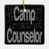 Ornement En Céramique Conseiller de camp Extraordinaire (Devant)