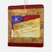 Ornement En Céramique Constitution américaine Nous le peuple (Gauche)