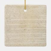 Ornement En Céramique Constitution des États-Unis, Nous le peuple (Dos)