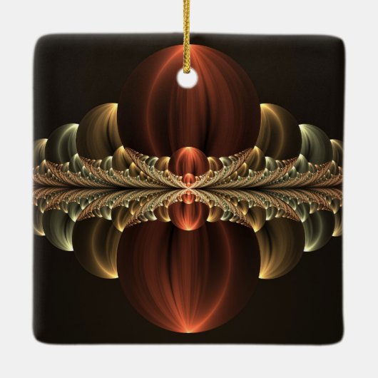 Ornement En Céramique Construction d'Imaginaires Art Fractal Abstrait br (Dos)